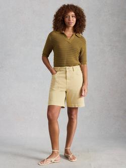 White Stuff Tia Denim Shorts, Light Green, Light Green