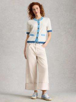 White Stuff Bailey Tapered Fit Jeans, White, White