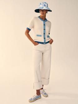 White Stuff Bailey Tapered Fit Jeans, White, White