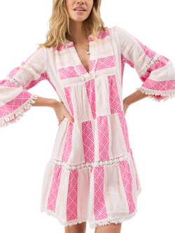 Accessorize Flute Mini Dress, Pink, Pink