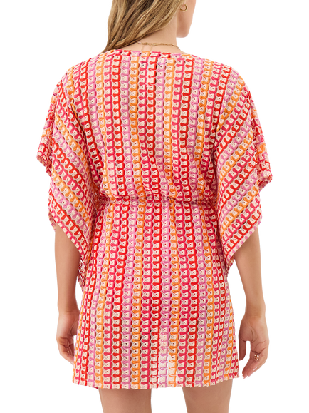 Accessorize Bright Kaftan, Multi - view 2, Multi