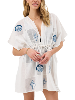 Accessorize Shell Kaftan, Ivory, Ivory