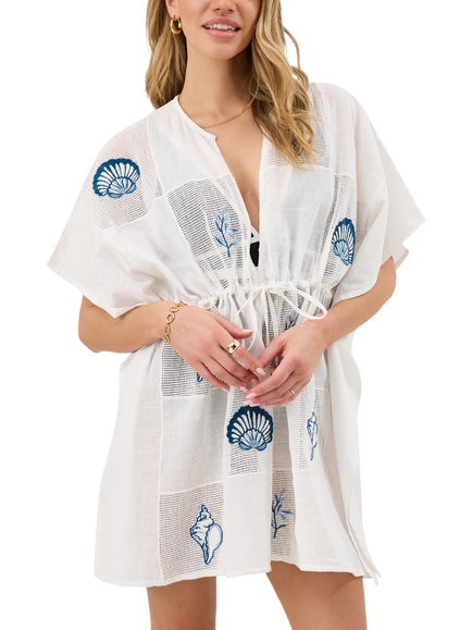 Accessorize Shell Kaftan, Ivory, Ivory
