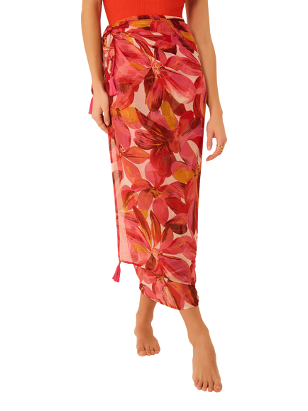 Accessorize Bright Sarong, Multi, One Size, Multi
