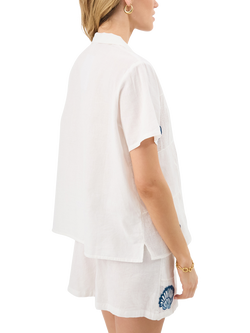 Accessorize Shell Patchwork Shirt - view 2, Ivory