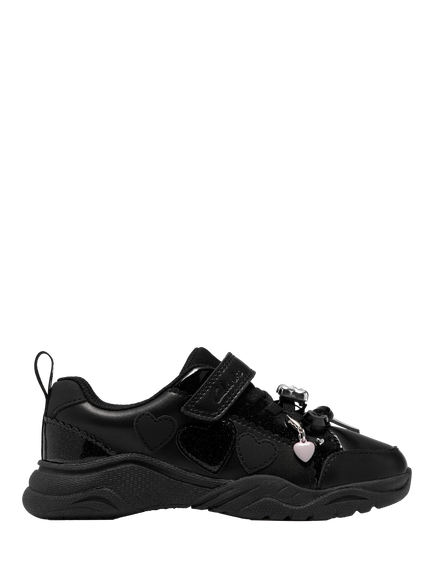 Clarks Kids' Featherskip K School Shoes, Black Patent, Black Patent