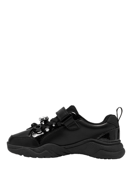 Clarks Kids' Featherskip K School Shoes, Black Patent - view 2, Black Patent