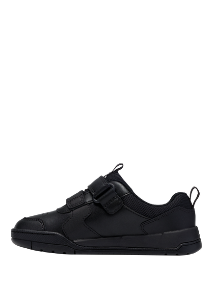 Clarks Kids' Laser Play K Charm Shoes, Black Leather - view 2, Black Leather