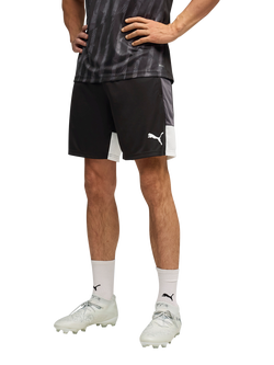 PUMA Training Shorts, Black/White/Gray