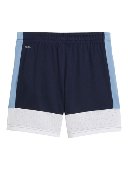 PUMA Kids' Mesh Panel Training Shorts - view 2, Navy/White/Zen Blue