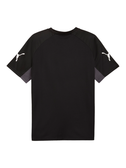 PUMA LIGA Jersey Short Sleeve Crew Neck Top - view 2, Black/White/Gray