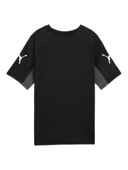 PUMA Kids' Liga Short Sleeve Jersey T-Shirt - view 2, Black/White/Gray