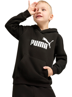 PUMA Kids' No. 1 Logo Pullover Hoodie, Black