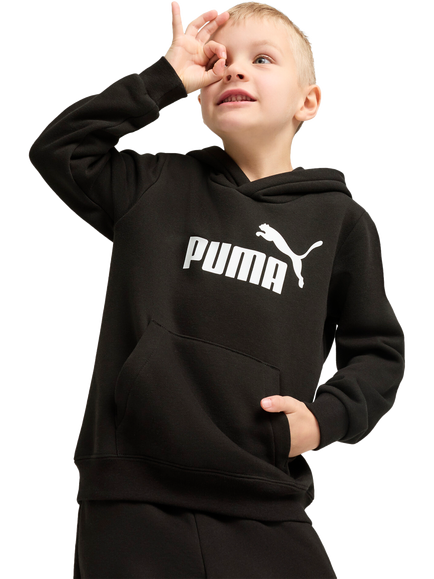 PUMA Kids' No. 1 Logo Pullover Hoodie, Black