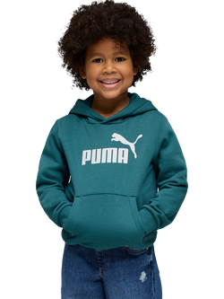 PUMA Kids' No. 1 Logo Pullover Hoodie, Emerald Ice