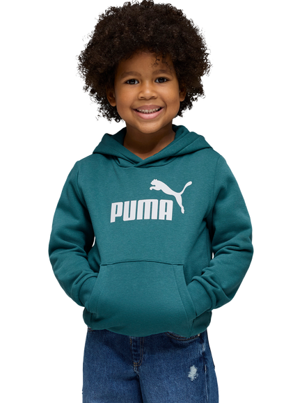 PUMA Kids' No. 1 Logo Pullover Hoodie, Emerald Ice