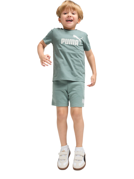 PUMA Kids' Short Sleeve No.1 Logo T-Shirt - view 2, Green Mid