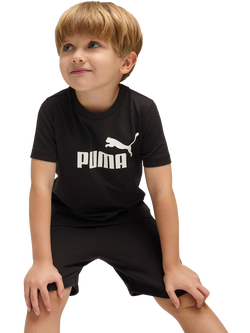 PUMA Kids' Short Sleeve No.1 Logo T-Shirt - view 2, Black