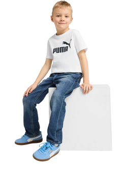PUMA Kids' Short Sleeve No.1 Logo T-Shirt - view 2, White