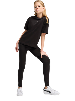 PUMA Kids' Youth Short Sleeve Boxy T-Shirt - view 2, Black Black