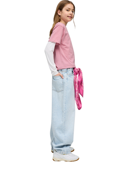 PUMA Kids' Youth Short Sleeve Boxy T-Shirt - view 2, Pink Mid