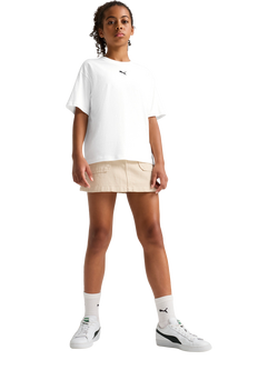 PUMA Kids' Youth Short Sleeve Boxy T-Shirt - view 2, White White