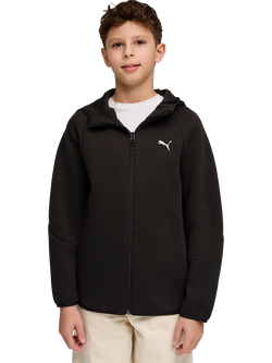 PUMA Kids' Evostripe Zip Through Hoodie, Puma Black