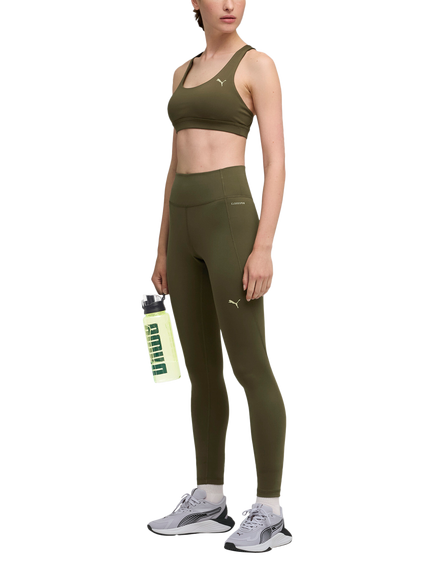 PUMA CLOUDSPUN High Waist Tights - view 2, Dark Olive