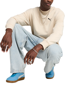 PUMA Wardrobe Crew Neck Cotton Sweatshirt - view 2, Alpine Snow