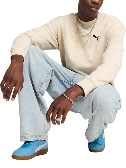 PUMA Wardrobe Crew Neck Cotton Sweatshirt - view 2, Alpine Snow