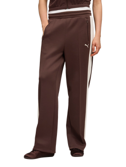 PUMA T7 Always On Straight Track Pants, Puma Black, Chocolate Brown