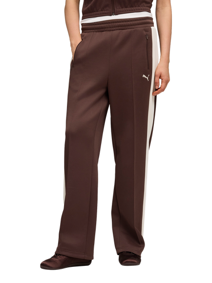 PUMA T7 Always On Straight Track Pants, Puma Black, Chocolate Brown
