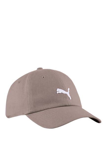 PUMA Wardrobe Essentials Linen Blend Dad Cap, Sandstone