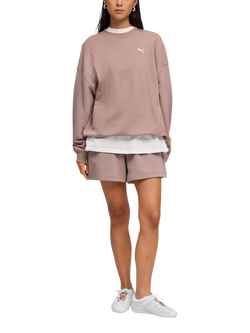 PUMA Wardrobe Essentials Oversized Sweatshirt - view 2, Sandstone