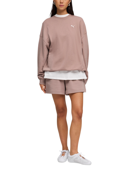 PUMA Wardrobe Essentials Oversized Sweatshirt - view 2, Sandstone