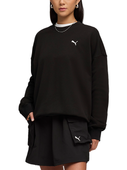 PUMA Wardrobe Essentials Oversized Sweatshirt, Puma Black