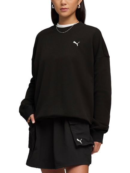 PUMA Wardrobe Essentials Oversized Sweatshirt, Puma Black