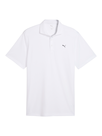 PUMA Pure 3.0 Golf Polo Shirt, White Glow