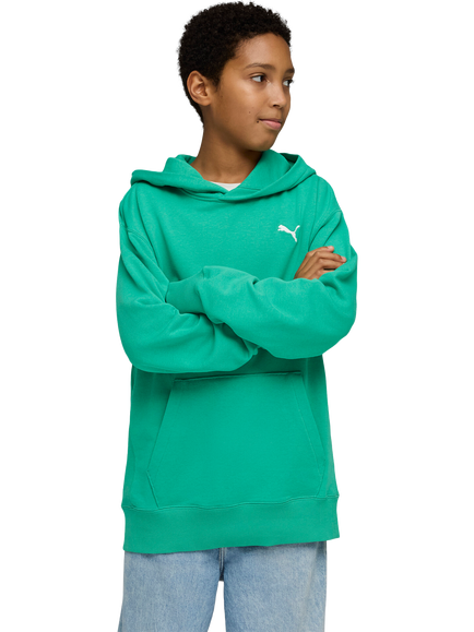 PUMA Kids' Youth Relaxed Hoodie, Vibrant Green