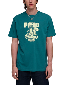 PUMA Breakfast Graphic T-Shirt, Emerald Ice