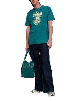 PUMA Breakfast Graphic T-Shirt - view 2, Emerald Ice