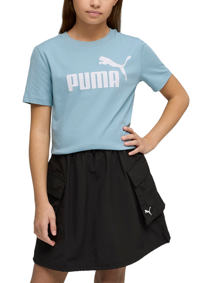 PUMA Kids' Logo T-Shirt, Mid Blue