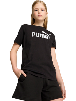 PUMA Kids' Logo T-Shirt, Black
