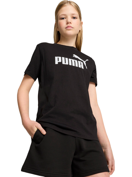 PUMA Kids' Logo T-Shirt, Black