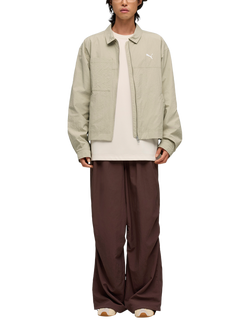 PUMA Relaxed Fit Chore Jacket - view 2, Pebble Gray