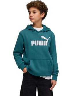 PUMA Kids' Youth Fleece Hoodie, Emerald Ice