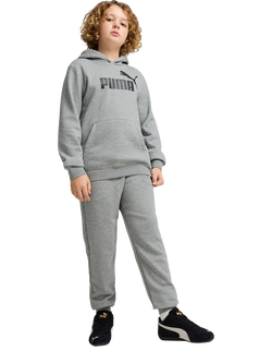 PUMA Kids' Youth Fleece Hoodie - view 2, Mid Grey