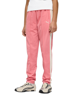 PUMA Kids Pintuck Track Trousers, Pink Mid