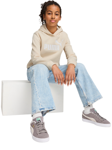 PUMA Kids' No. 1 Logo Fleece Hoodie - view 2, Alpine Snow