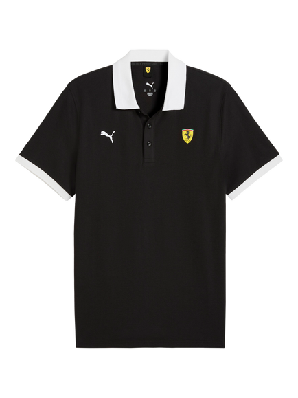 PUMA Scuderia Ferrari Pique Polo Shirt, Puma Black